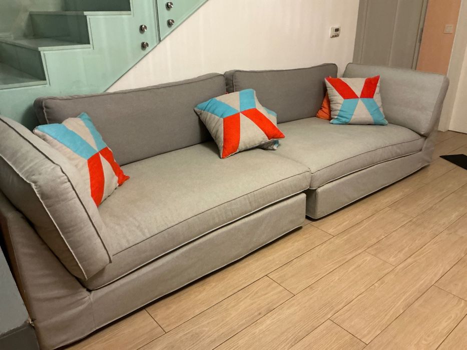 KIVIK Chaise longue, Tibbleby bege/cinzento · Como novo