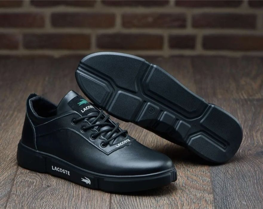 Lacoste шкіряні чоловічі кросівки кеди красовки кроссовки мужские кожа
