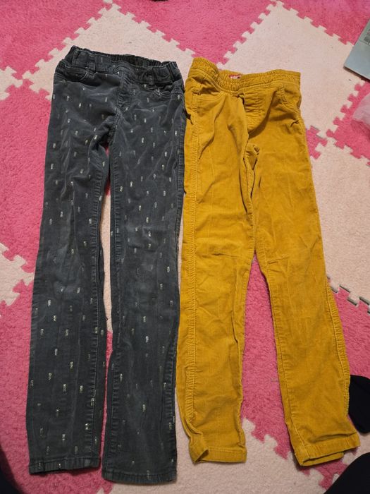 Spodnie sztruksy h&m 134r