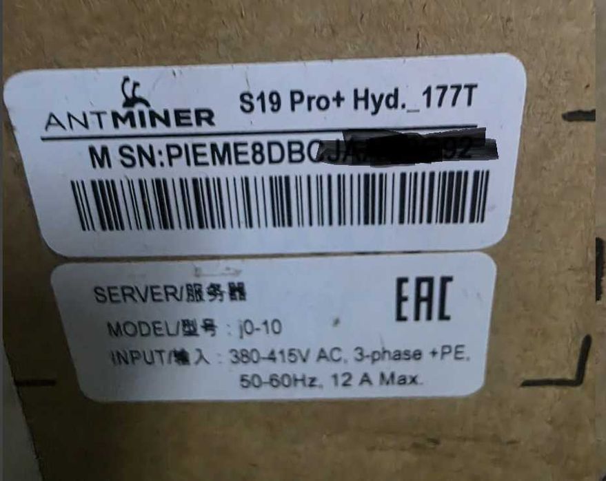 Bitmain Antminer S19 pro + Hydro 177-184 novas e seminovas