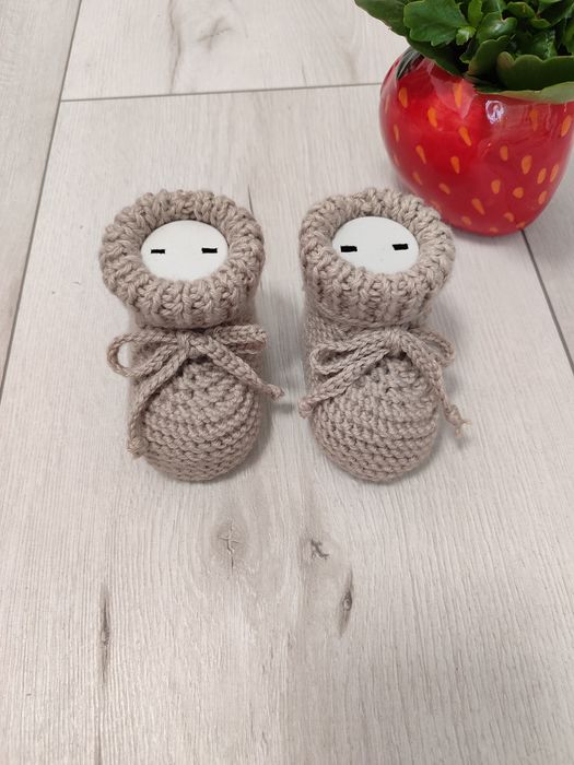 Buciki niemowlęce wełniane