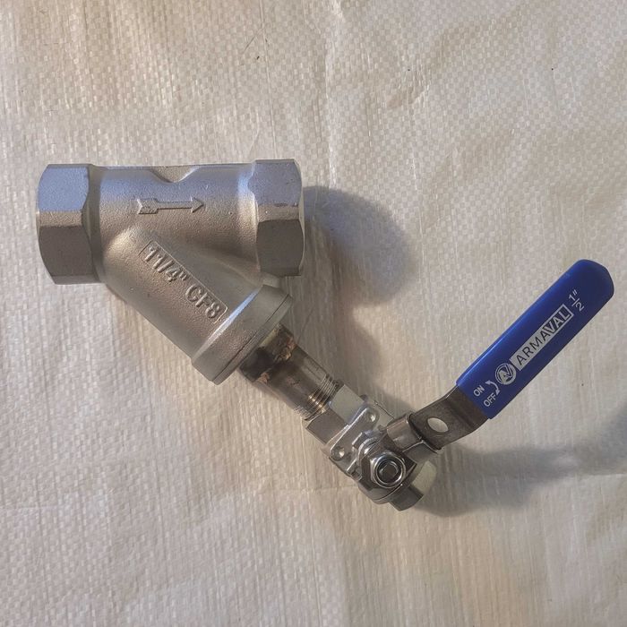 Фильтр грубой очистки воды нерж самопромывной с краном самоочищающийся