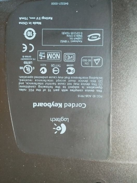 Klawiatura przewodowa Logitech Y-BN52.