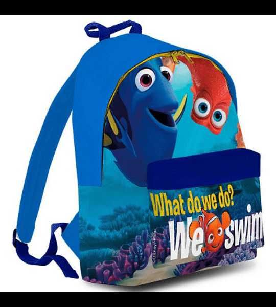PROMO:Mochila Nemo e Dory "We Swim!" 40 cm NOVA