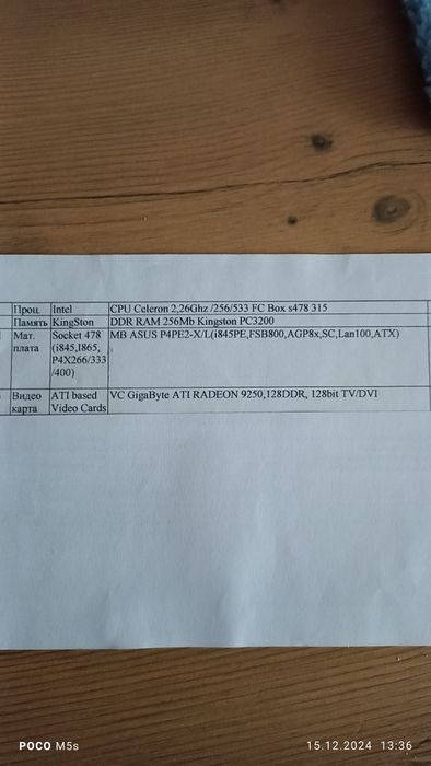 Системні блоки, монітор та інше.