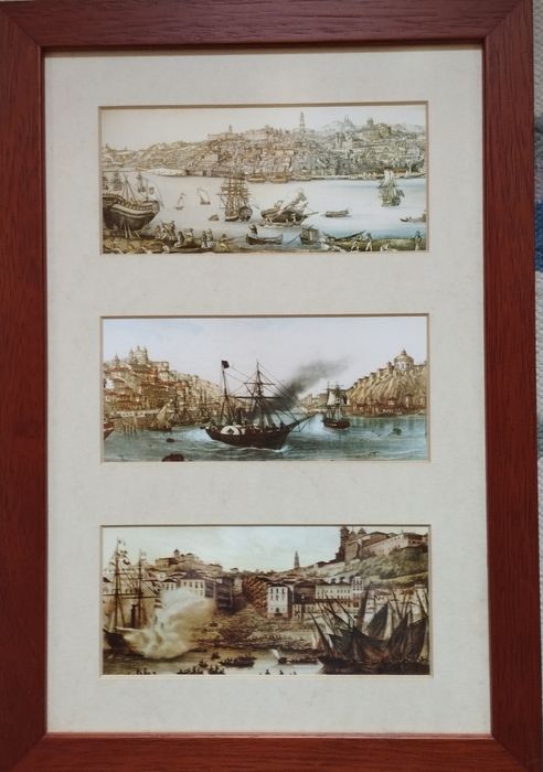 Quadro com cenas históricas do Porto
