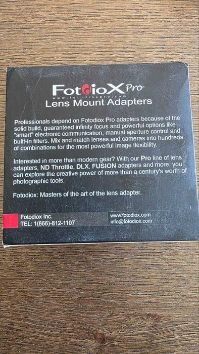 Adaptador Fotodiox Pro Vizelex ND Throttle – Canon EF para Sony E (Novo)
