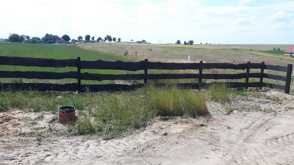 Płot ranczo, płot drewniany, ogrodzenie drewniane