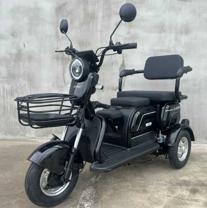 Електроскутер триколісний EVOBIKE Luna TRIO | 60V 23Ah 1200W (2025)