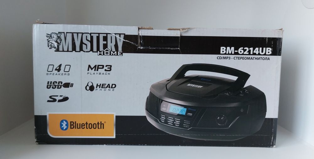 Стерео магнітола( бумбокс) Mystery Electronics BM-6214UB black
