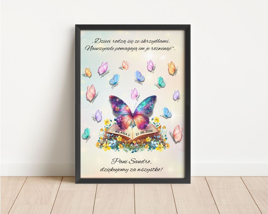 Plakat dla Nauczyciela z imionami uczniów