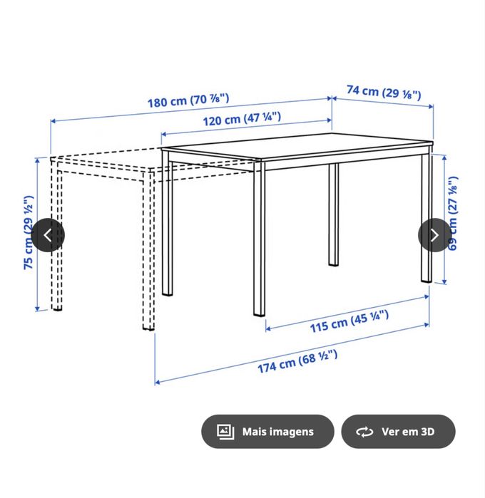 Mesa e Cadeiras marca IKEA