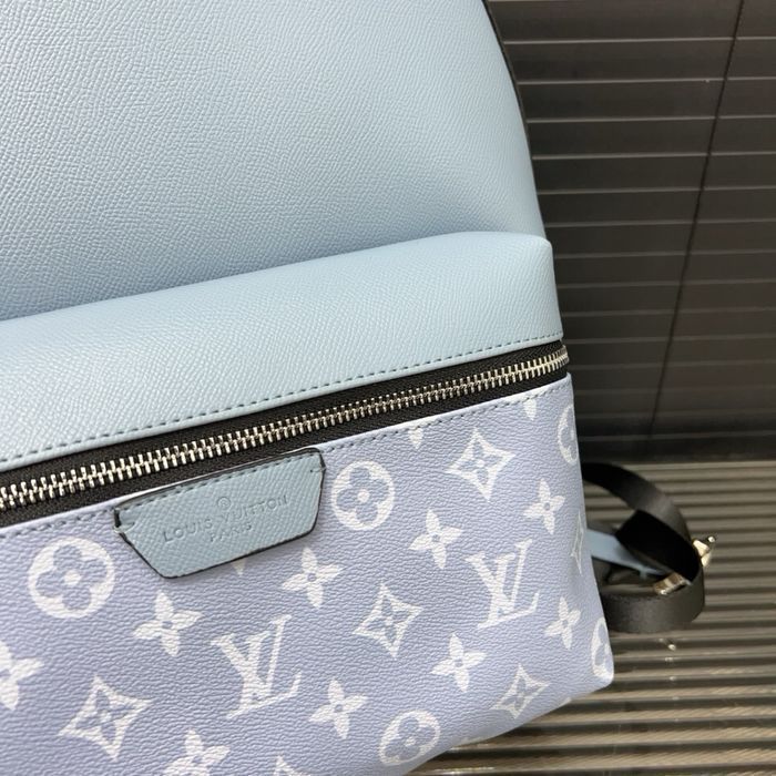 Louis Vuitton Discovery мужской рюкзак унисекс голубой оригинал