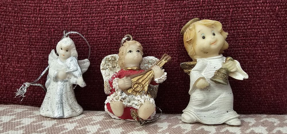 Aniołki anioł zestaw 3 szt. Aniołków figurek