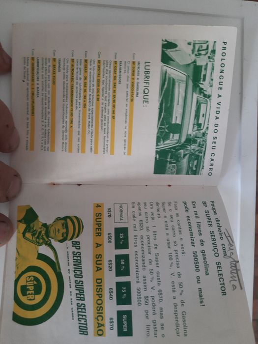 Diario caderneta BP de 1972