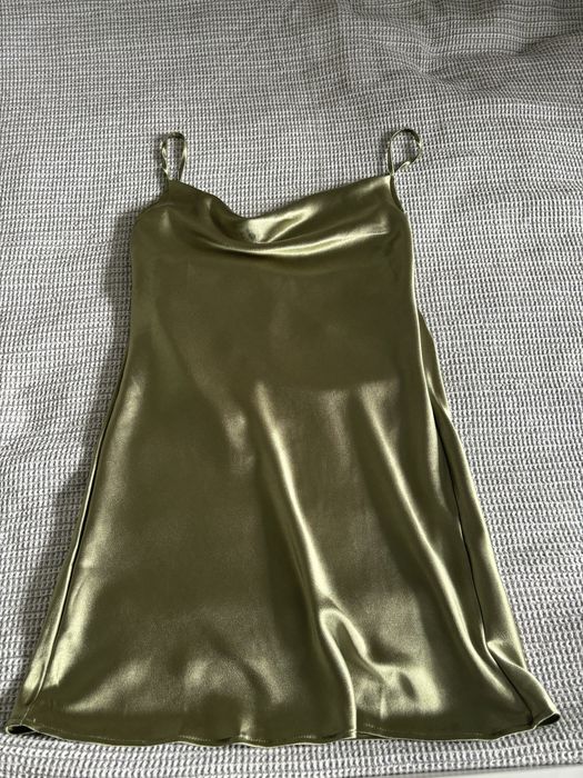 Khaki letnia sukienka z metka nowa shein