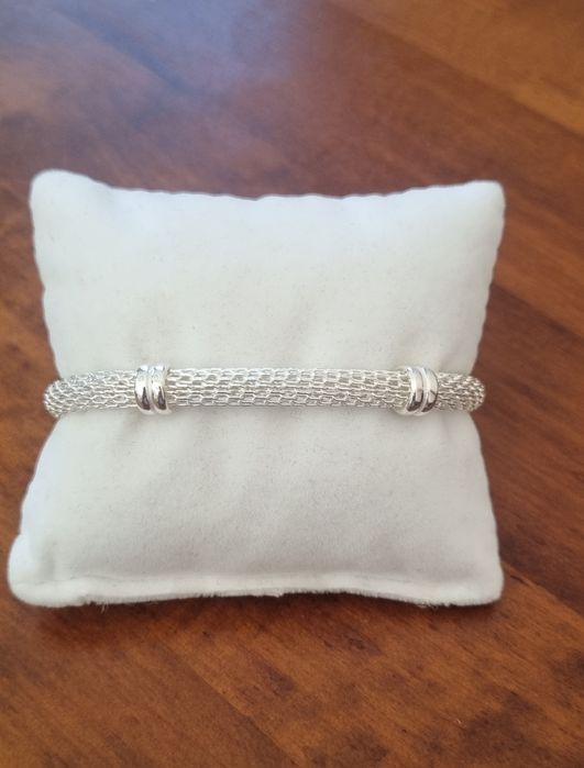 Piękna srebrna bransoletka 925