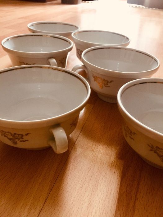 Bulionowki porcelana POŁONNE lata 80-te XXw.