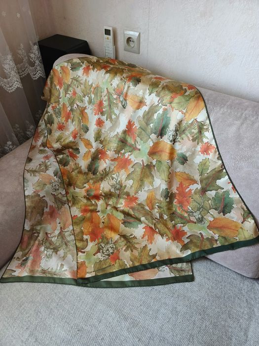 Шарф палантин шовк натуральний ,silk twill ,Hubegger, Італія