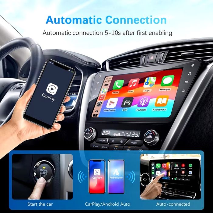 Адаптер RM-KPL064 - бездротовий Apple CarPlay та AndroidAuto