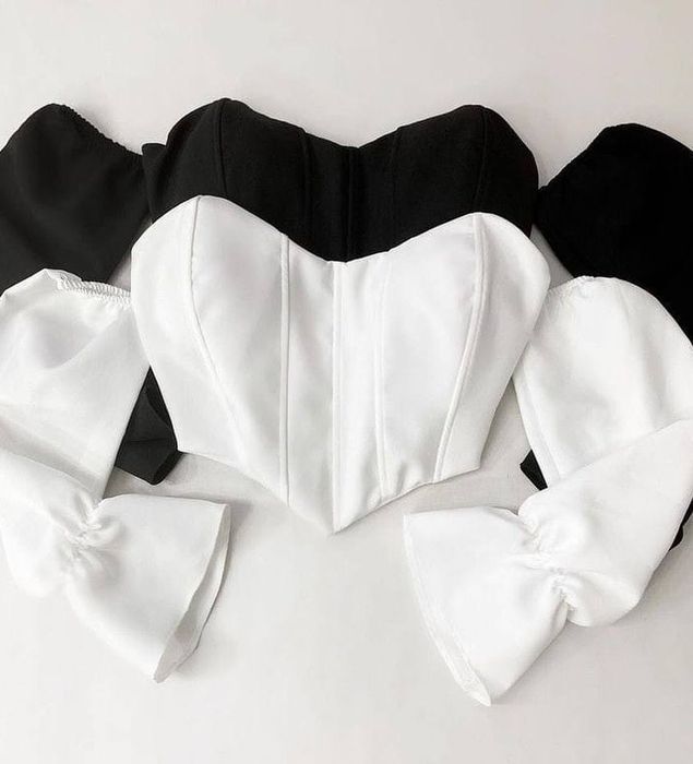 Блуза корсет з відкритими плечима