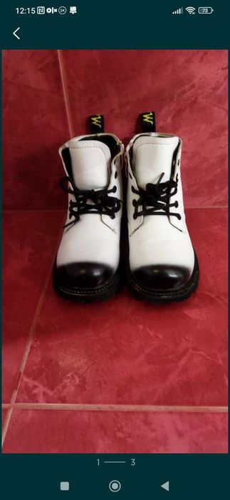 Чобітки білі для дівчинки