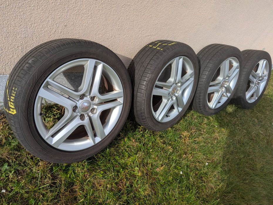 Koła alufelgi seat 17" 5x112 225/45/17 lato 6 mmET54 7J