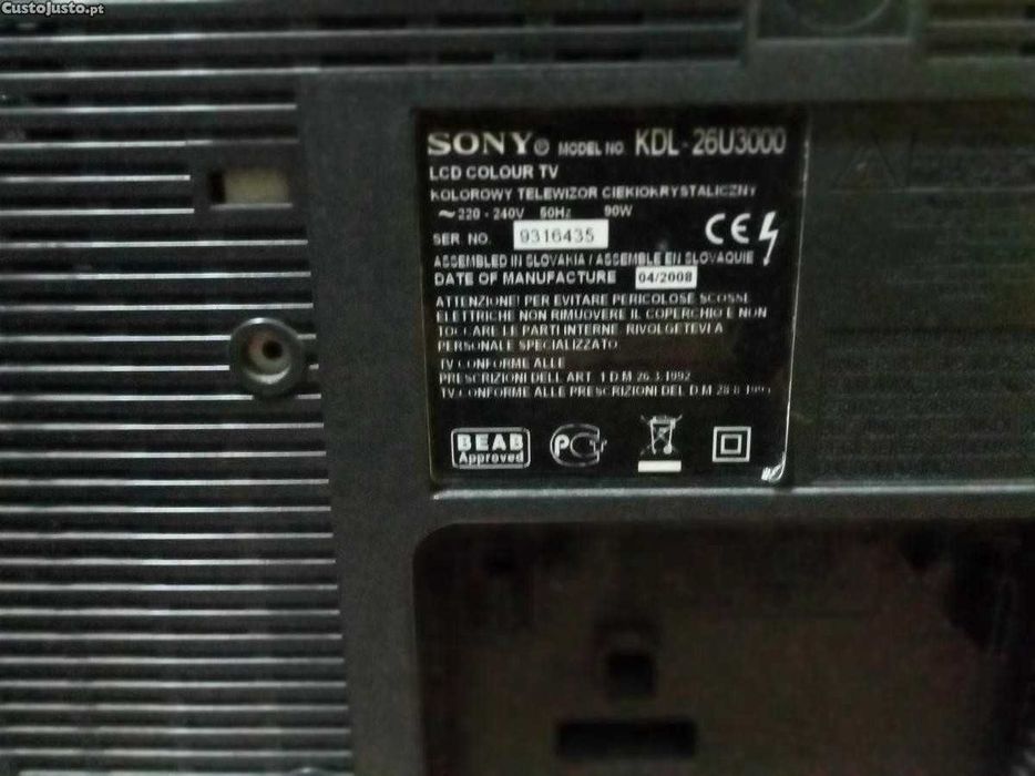 LCD marca Sony com comando