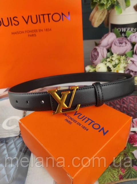 Кожаный женский ремень Louis Vuitton Луи Витон ЛВ жіночий ремінь