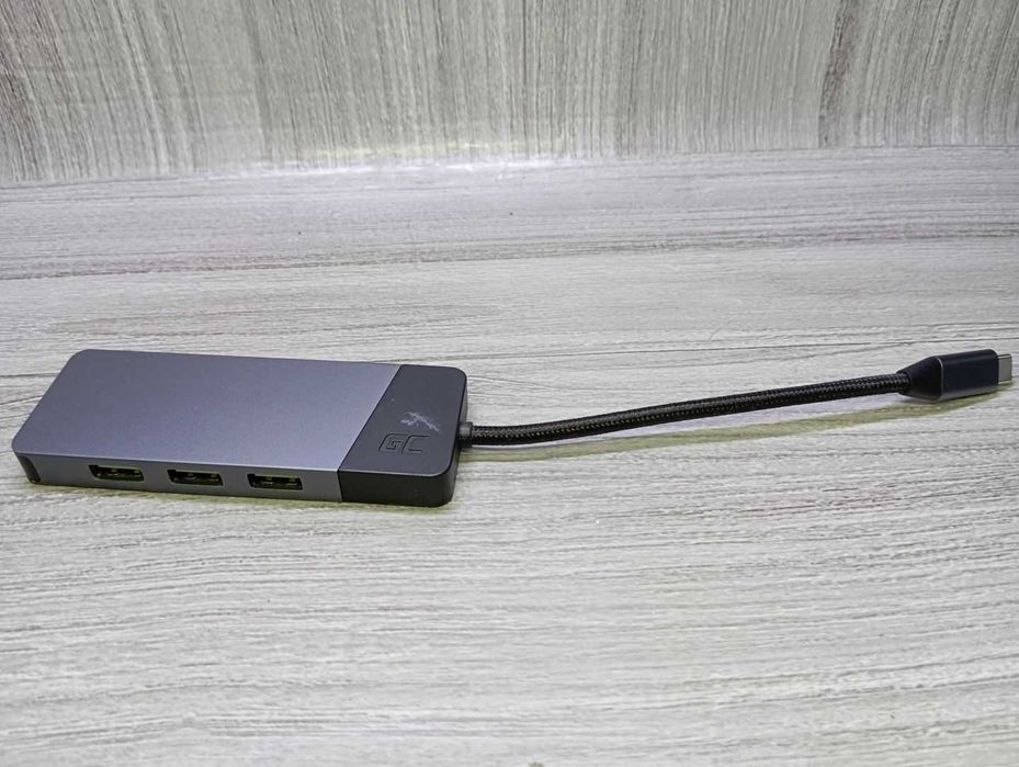 Adapter HUB USB-C Green Cell Connect 7w1 HUBGC01