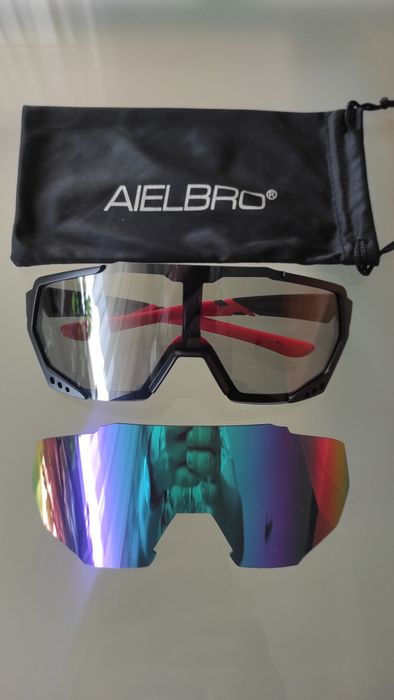 Okulary fotochromowe z polaryzacją+dodatkowe szkła Nowe MTB na rower