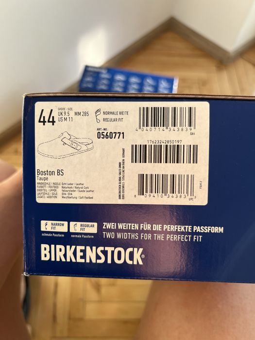 Замшеві шльопанці Birkenstock Boston оригінал !!!