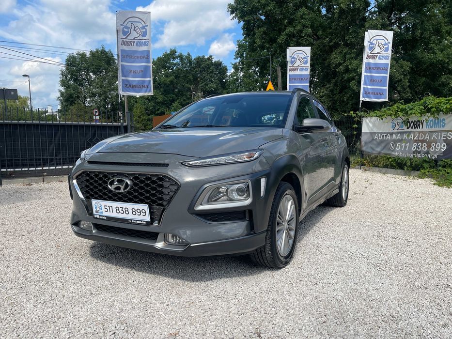 Hyundai Kona • 1.0 T-GDI 120 KM • 2019 • Salon Polska • tylko 50 000 km