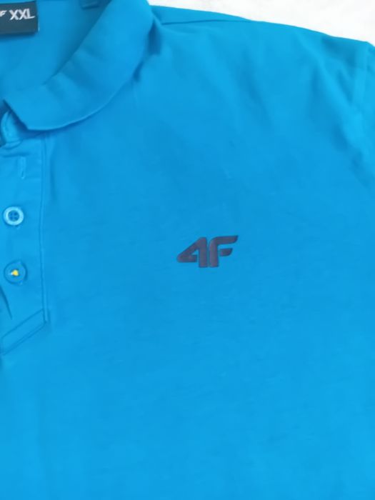 #4XL T-shirt niebieski jak nowy koszulka polo