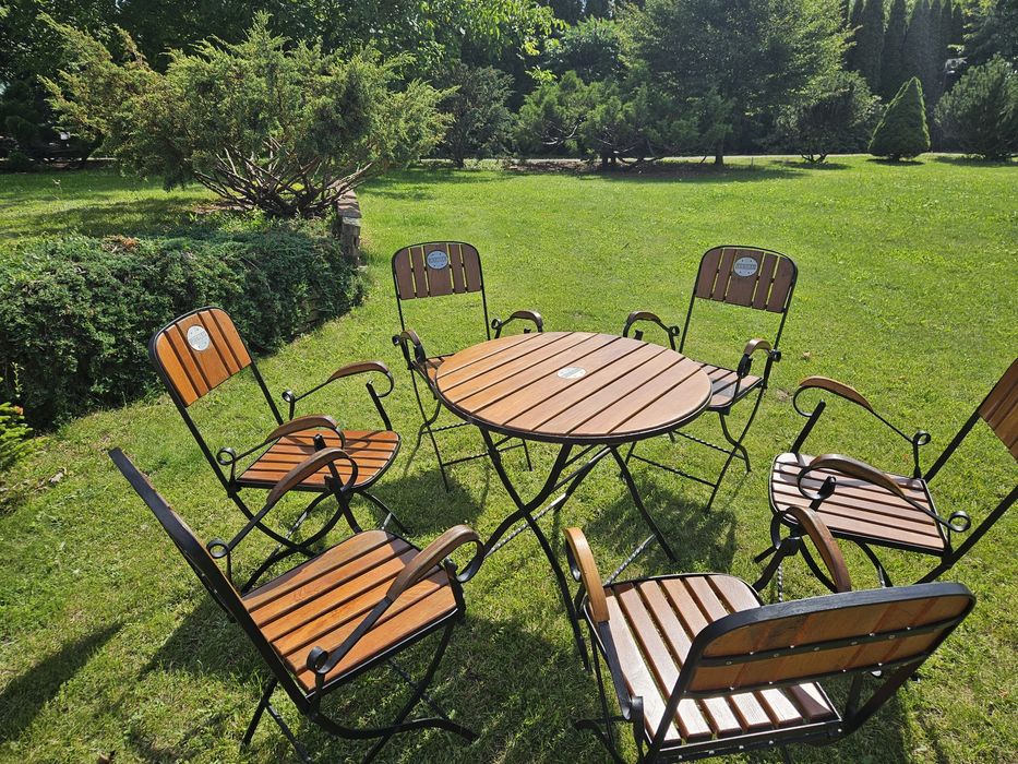 Zestaw ogrodowy drewniany