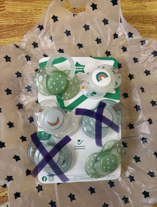 Нові пустушки Tommee Tippee 18-36 месяца турники пустышки ночные денні