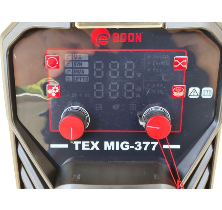 Сварочный полуавтомат Edon TEX MIG 377 с синергетическим управлением