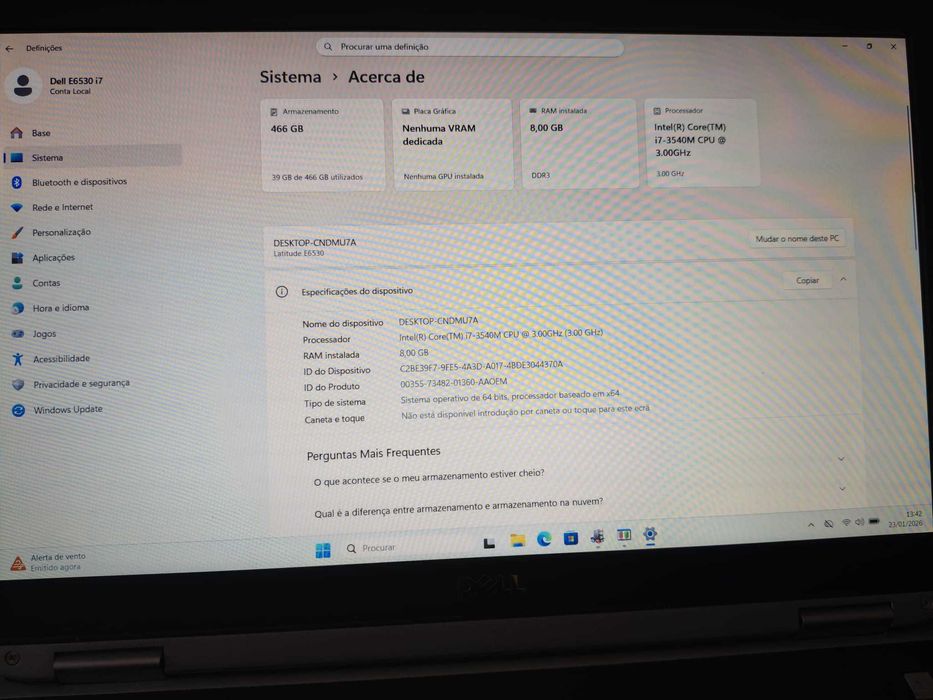 Dell Latitude E6530, 15,6" - i7