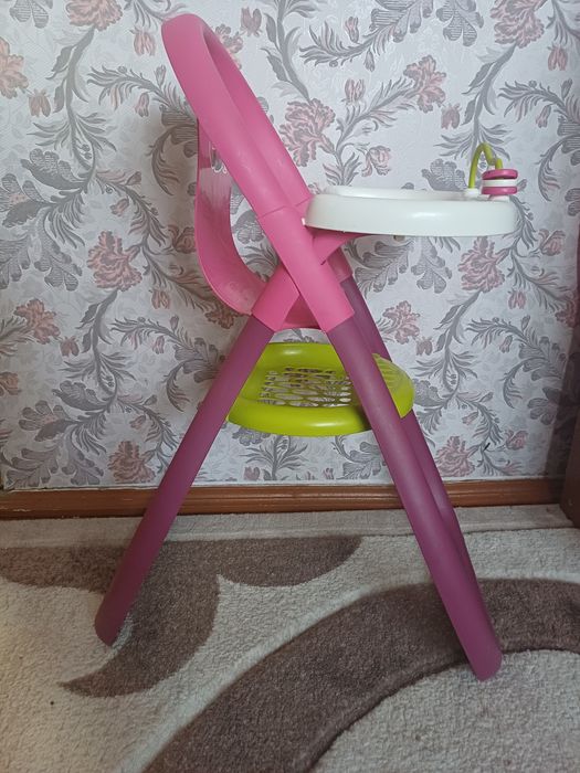 Годувальне крісло для ляльок,  годувальний стільчик, ляльковий стілець