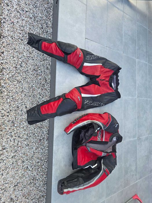 Kombinezo Motocyklowy Dwuczęściowy PROBIKER Kask Buty