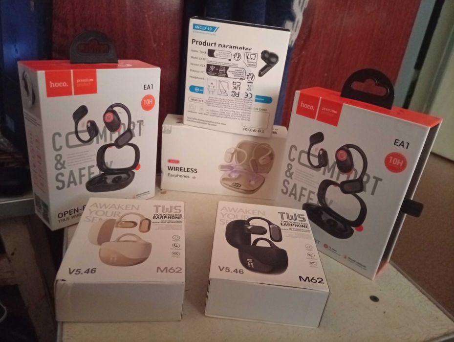 Безпроводні навушники кісткової проводимості. (низькі супер)