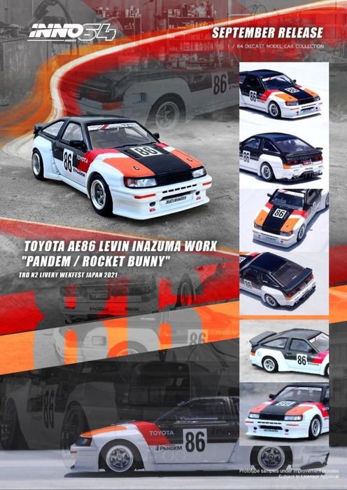 Inno 64 Toyota ae86 levin Rocket Bunny: 1 300 грн