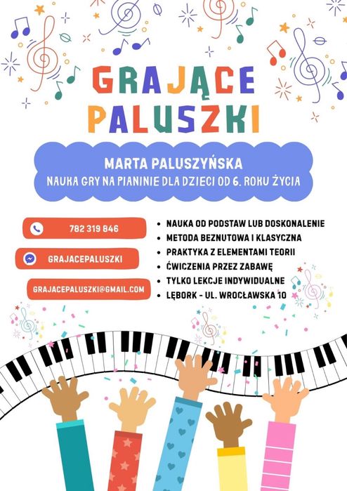 Nauka gry na pianinie Lębork