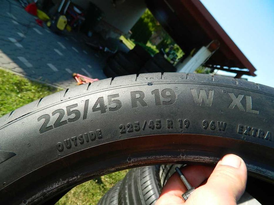 Шина колеса резина R19 225/45 Continental Premium Contact 6 4шт Літо