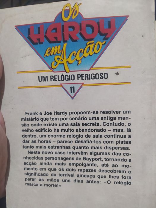 Os Hardy em ação livro um relógio perigoso n° 11  -portes envio grátis