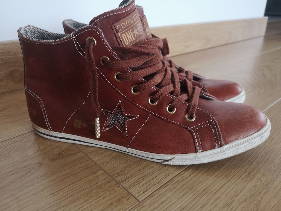 Trampki buty Converse one star skóra naturalna