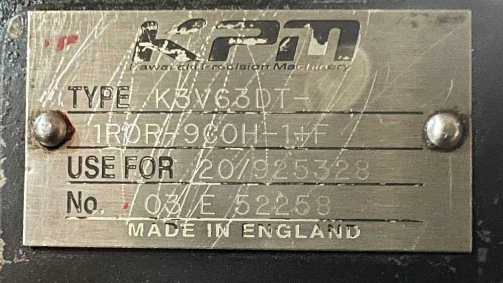 Kawasaki K3V63DT (JCB 20/925328) Pompa hydrauliczna do JCB JS130 JS160