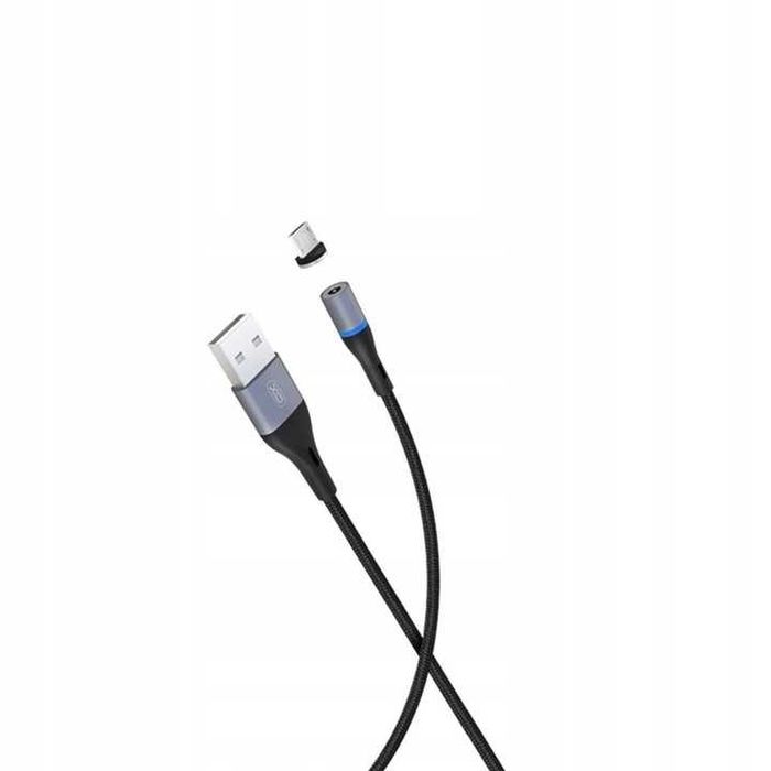 XO Kabel Magnetyczny Micro USB czarny 2A 1m czarny