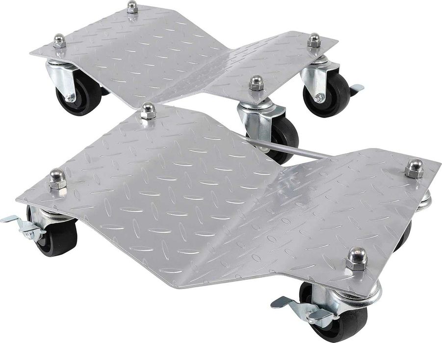Wózek transportowy z stalową płytą,  , z rolkami 4 sztuki