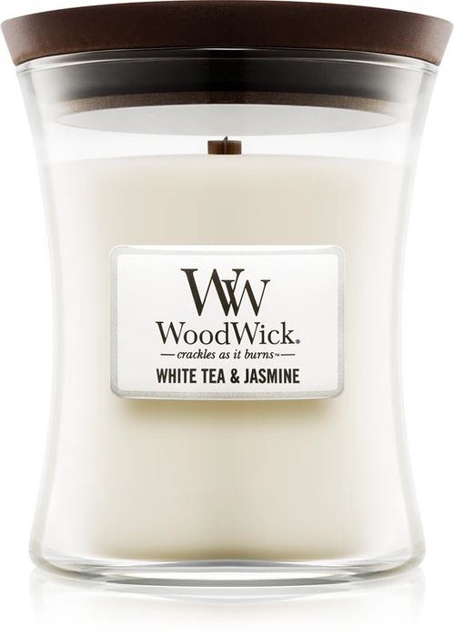Свічка Woodwick White Tea & Jasmine 275 грам